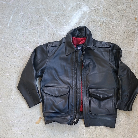 Vintage Leather Moto Jacket